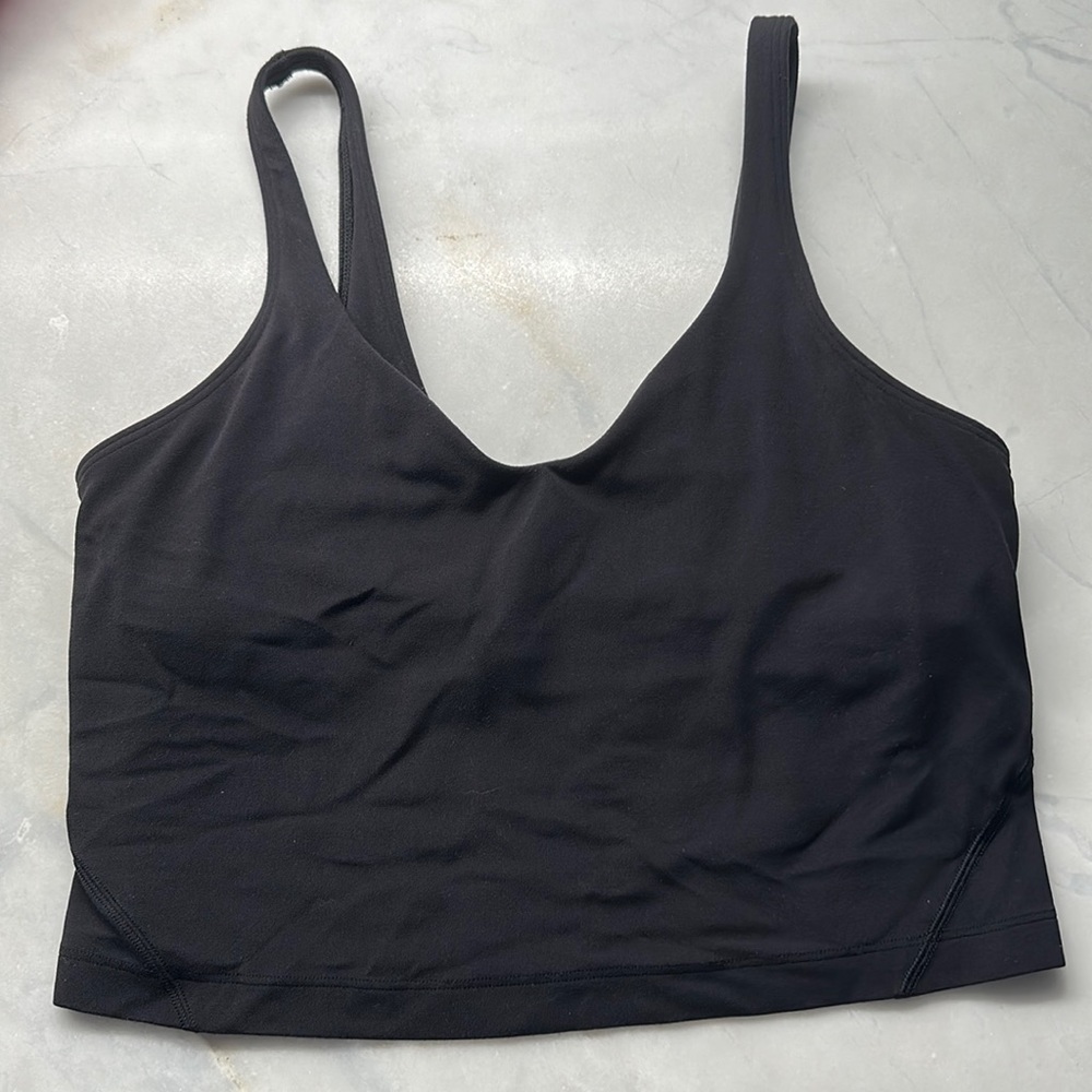 Size 8 black lululemon align tank